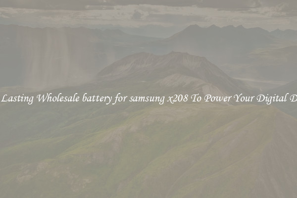 Long Lasting Wholesale battery for samsung x208 To Power Your Digital Devices