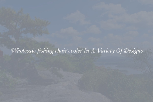Wholesale fishing chair cooler In A Variety Of Designs