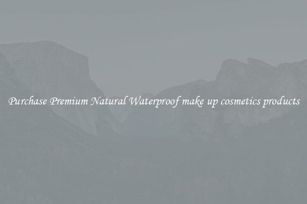 Purchase Premium Natural Waterproof make up cosmetics products
