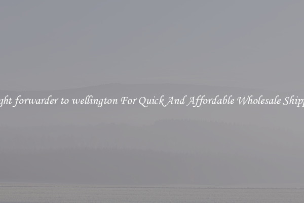 freight forwarder to wellington For Quick And Affordable Wholesale Shipping