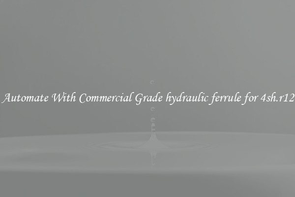 Automate With Commercial Grade hydraulic ferrule for 4sh.r12
