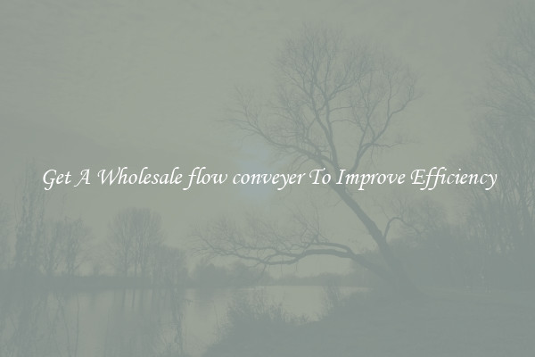 Get A Wholesale flow conveyer To Improve Efficiency