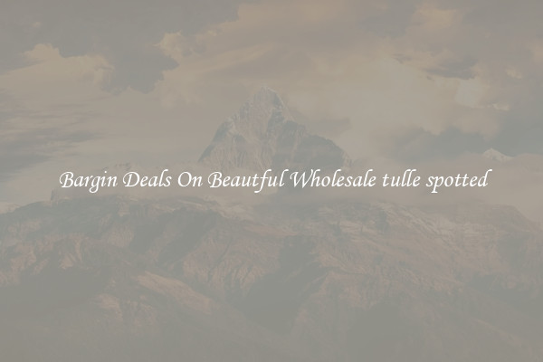 Bargin Deals On Beautful Wholesale tulle spotted