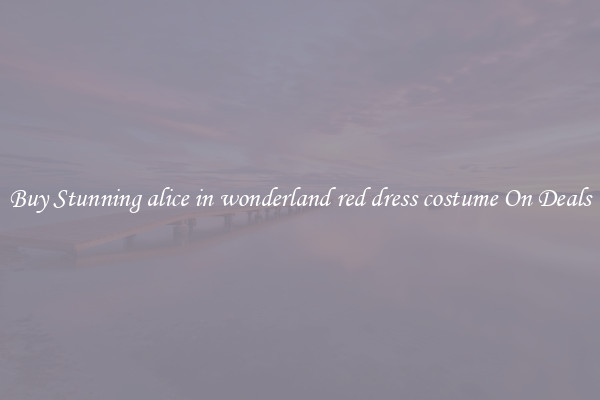 Buy Stunning alice in wonderland red dress costume On Deals
