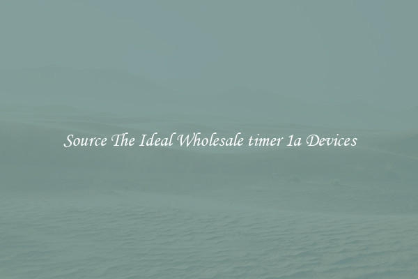 Source The Ideal Wholesale timer 1a Devices