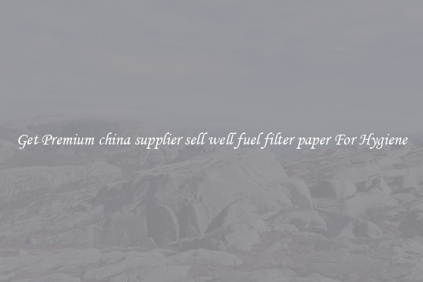 Get Premium china supplier sell well fuel filter paper For Hygiene