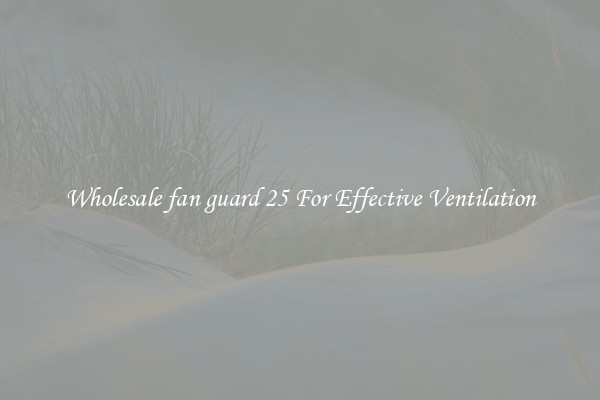 Wholesale fan guard 25 For Effective Ventilation