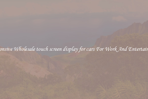 Responsive Wholesale touch screen display for cars For Work And Entertainment