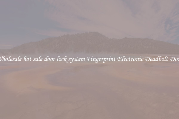 Wholesale hot sale door lock system Fingerprint Electronic Deadbolt Door 